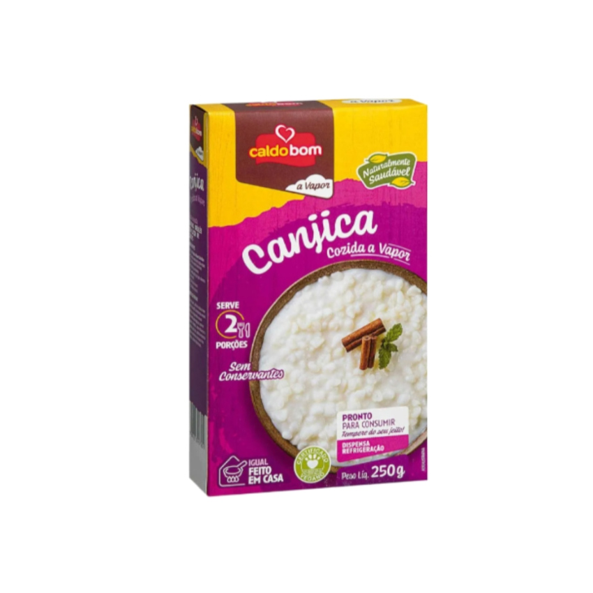 CALDO BOM Canjica (Papilla de Maiz) al Vapor - Canjica Cozida a a Vapor, 250g