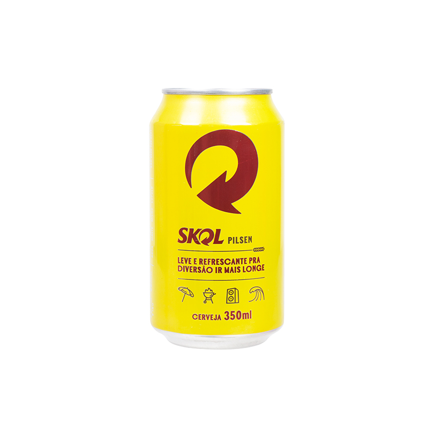 SKOL Bier Dose - Cerveja lata, 350ml, 4,7% vol 