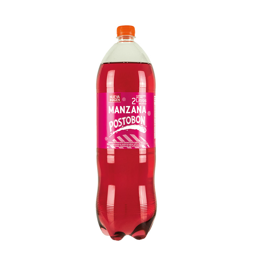 POSTOBON Manzana - Apfel-Erfrischungsgetränk - Gaseosa Manzana, PET 2 L