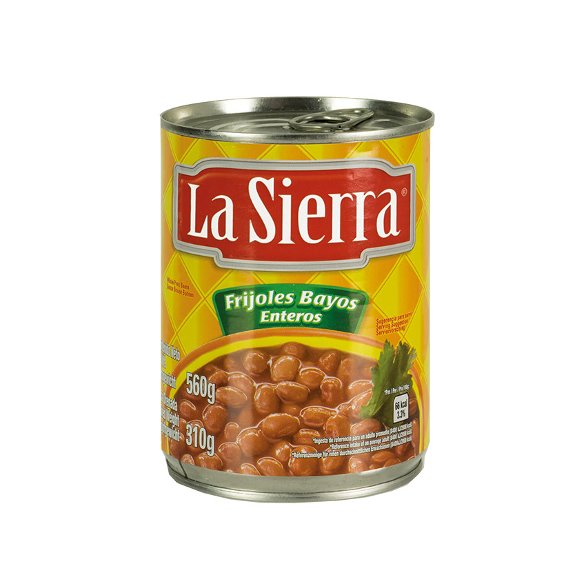 LA SIERRA Ganze Bayo Bohnen - Frijoles Bayos Enteros 560g - Abtropfgewicht 310g