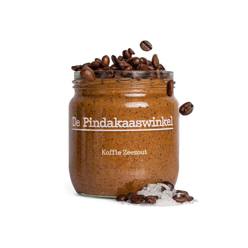 DIE PINDAKAASWINKEL Erdnussbutter Kaffee Meersalz, 420g