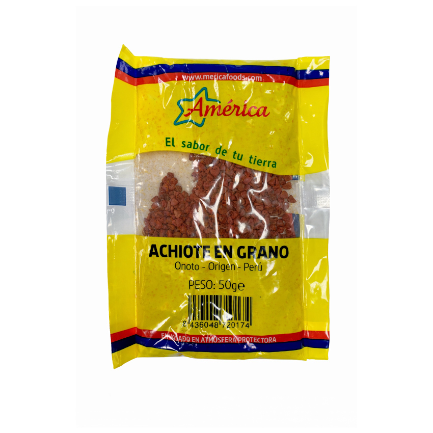 AMERICA Annatto Samen - Achiote en Grano, 50g 