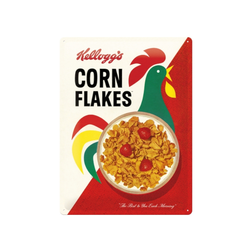 NOSTALGIC ART Blechschild "Kellogg´s Corn Flakes" (30cm x 40cm)