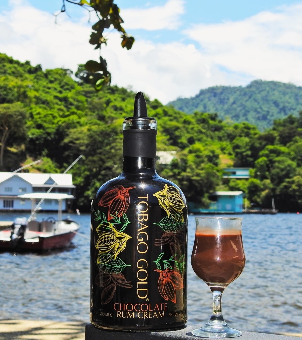 TOBAGO GOLD Chocolate Rum Cream - Kakao-Sahne-Likör, 50ml, 17% vol.