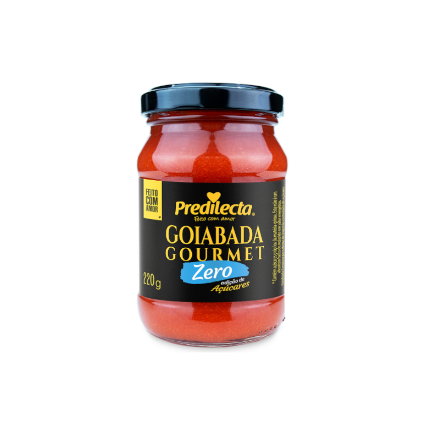 PREDILECTA Goiabada Gourmet Zero sin azúcares añadidos - Goiabada Cremosa, Zero Adição de Açúcares, 220g