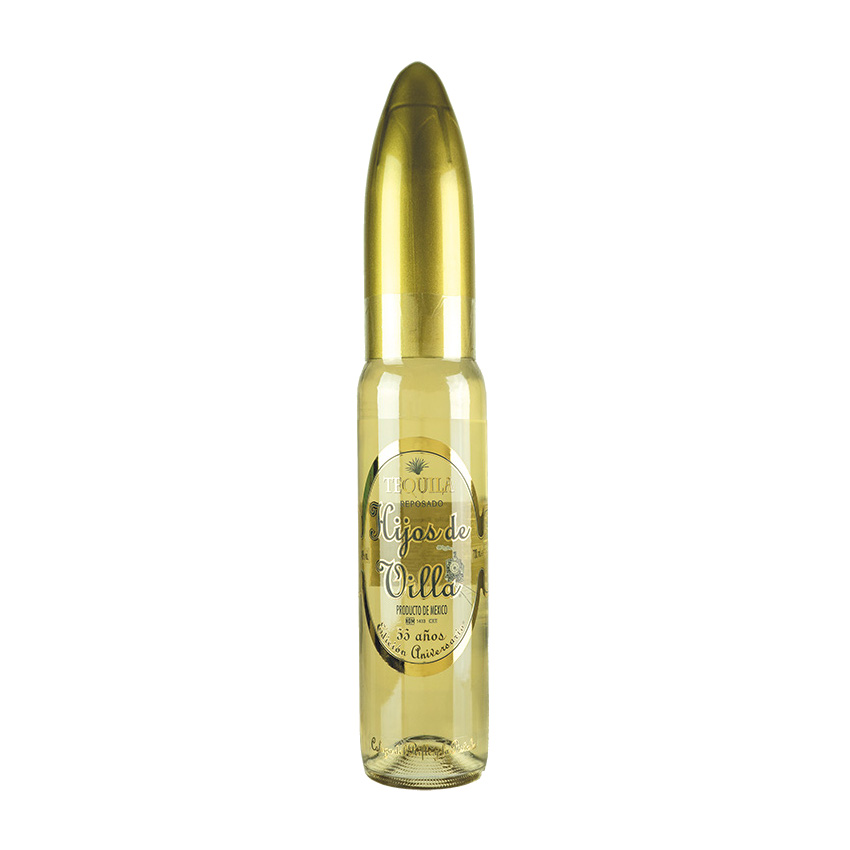 HIJOS DE VILLA Brauner Tequila, Patronenflasche - Tequila Reposado (Bullet), 700ml, 40%vol