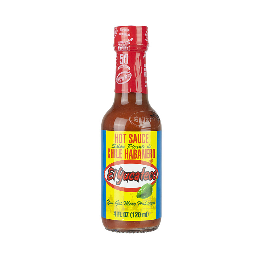 EL YUCATECO Rote Habanero Chili-Sauce Salsa Picante Roja de Chile Habanero 120ml