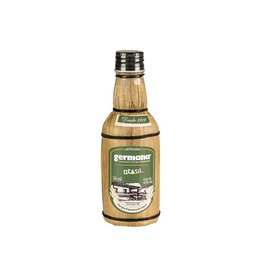 GERMANA Brasil Zuckerrohrschnaps - Cachaça Premium, 50ml, 43%vol
