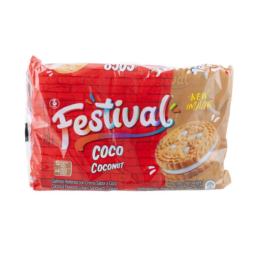 FESTIVAL Galletas Coco, 403g