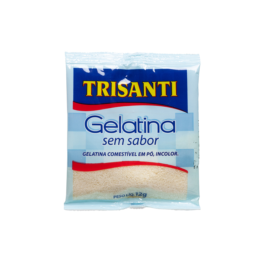 TRISANTI Wackelpudding ohne Geschmack - Gelatina sem Sabor, 12g
