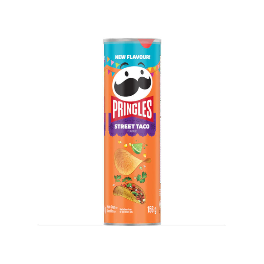 PRINGLES Street Taco Flavour - Kartoffelchips mit Taco-Gewürzgeschmack, 156g