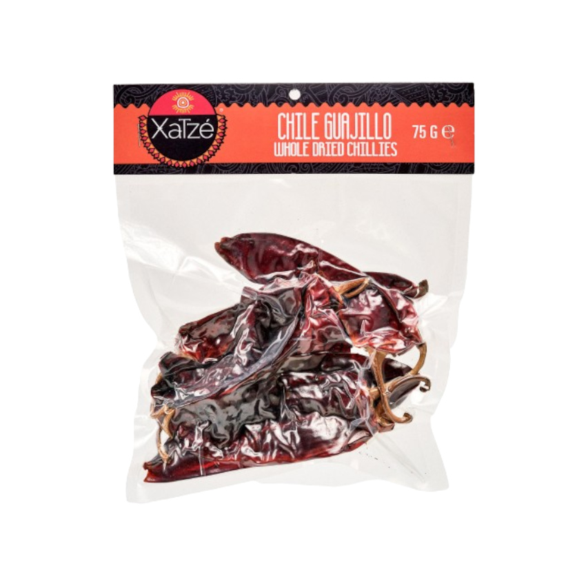 XATZÉ Getrocknete Guajillo-Chilischoten - Chile Guajillo Seco, 75g