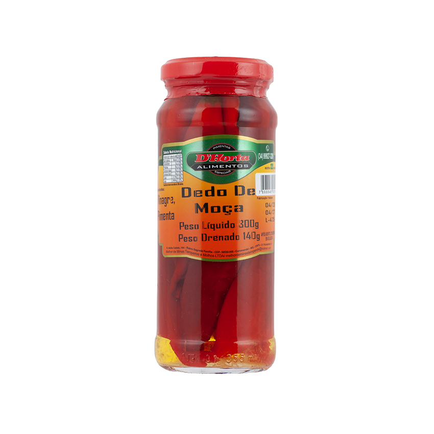D´HORTA Pimenta Dedo de Moça, 300g - Abtropfgewicht 140g