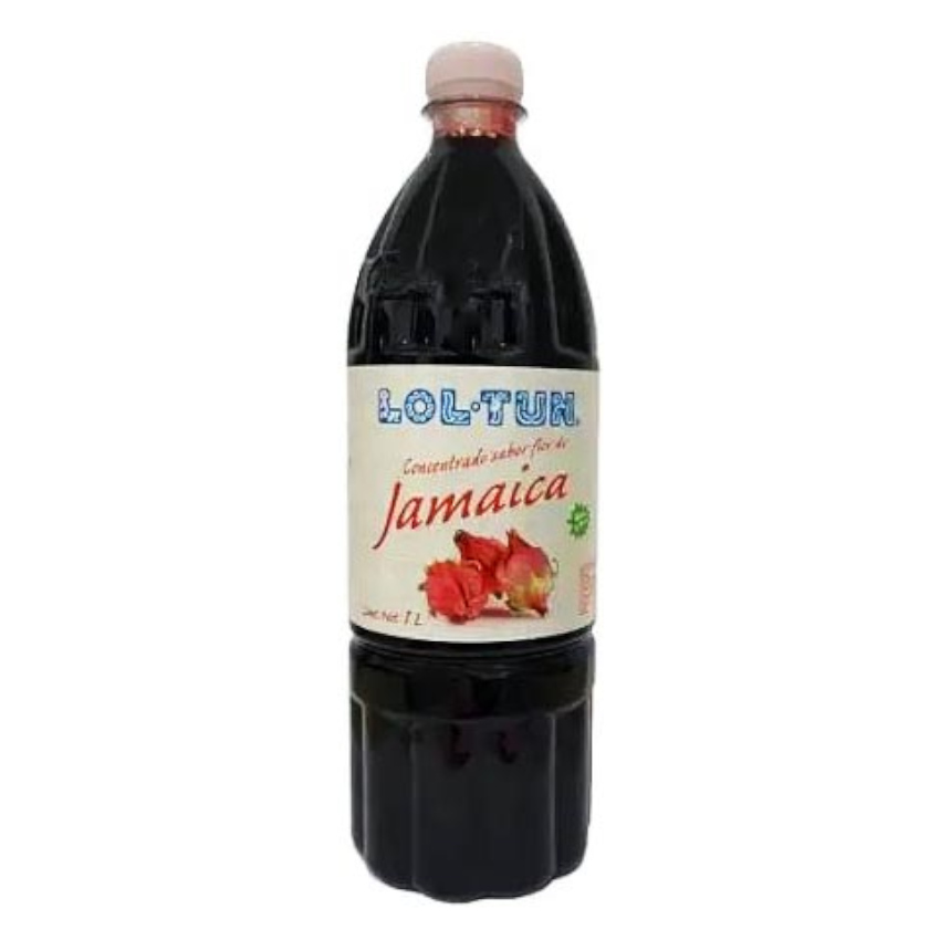 LOL-TUN Hibiskusblütensaft-Konzentrat -  Concentrado Sabor Jamaica, 1L