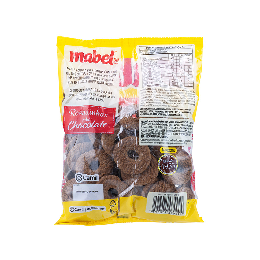 MABEL Schokokekse - Rosquinhas de Chocolate, 300g