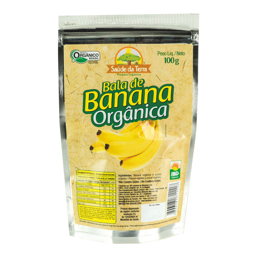 DACOLONIA Bananen-Bonbons Bala de Banana Organica 100g