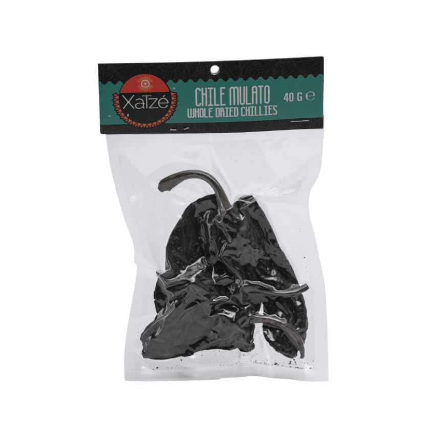 XATZÉ Getrocknete Mulato-Chilischoten - Chile Mulato Seco, 40g