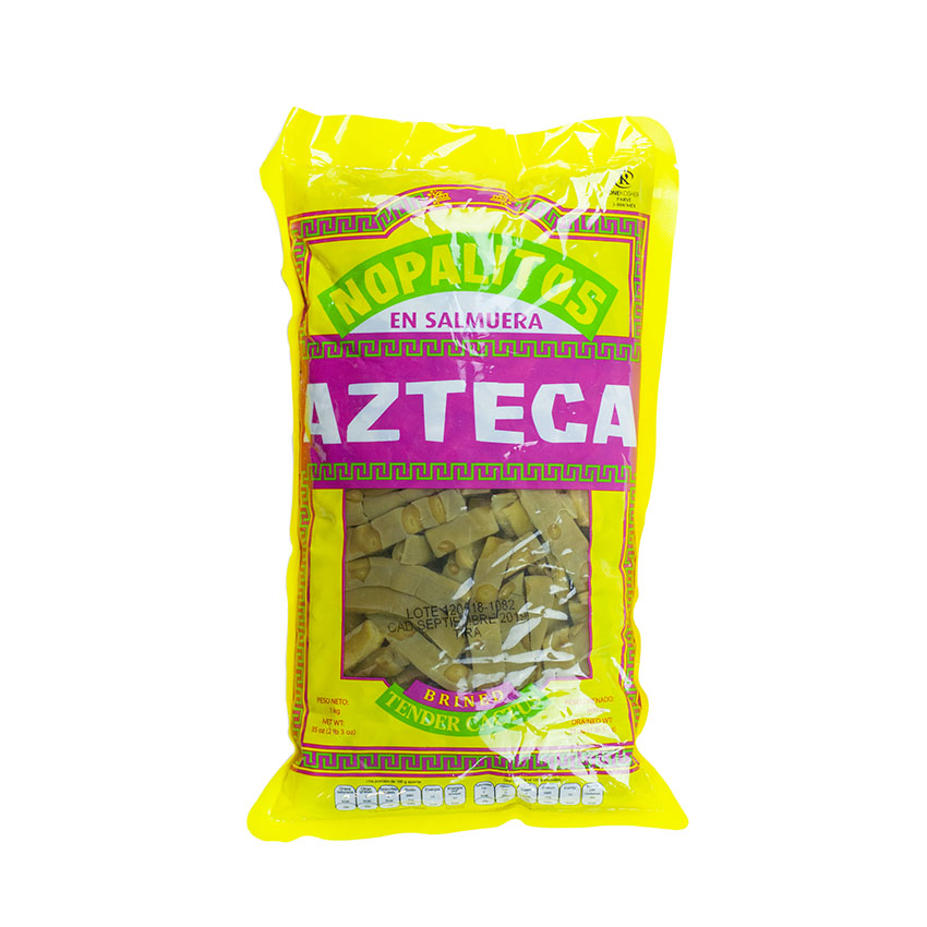 AZTECA Kaktusstreifen in Salzlake -Tiras de Cactus en Salmuera, 1kg - Abtropfgewicht 600g