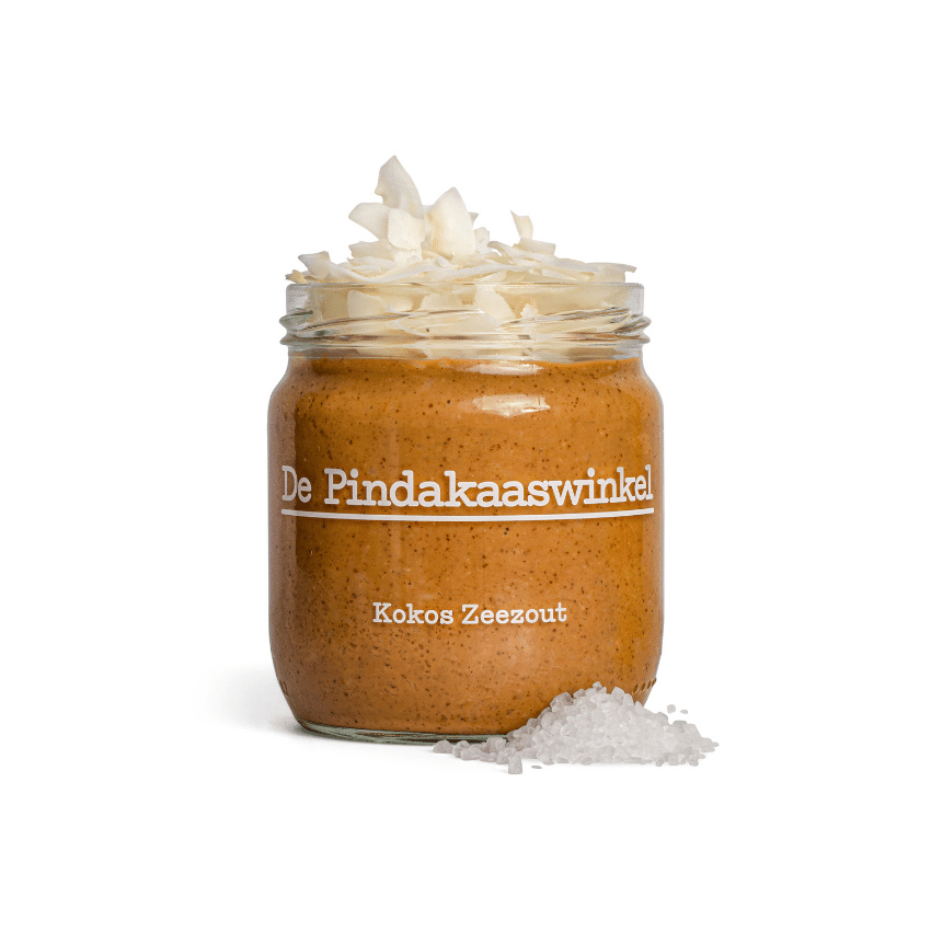 DIE PINDAKAASWINKEL Erdnussbutter Kokos Meersalz, 420g
