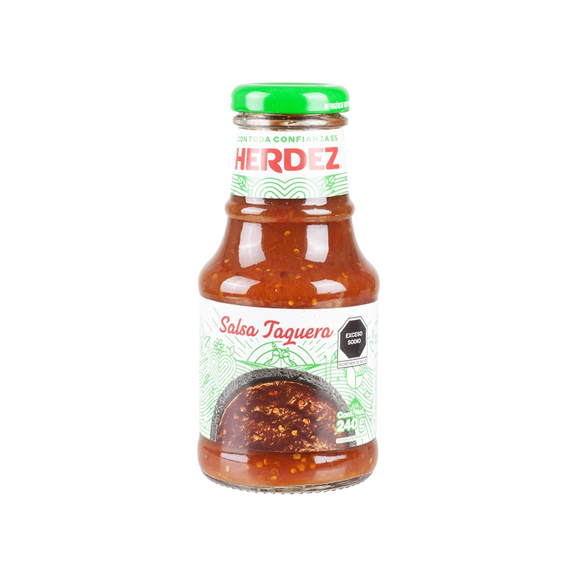 HERDEZ Scharfe Gewürzsoße - Salsa Taquera, 240g 