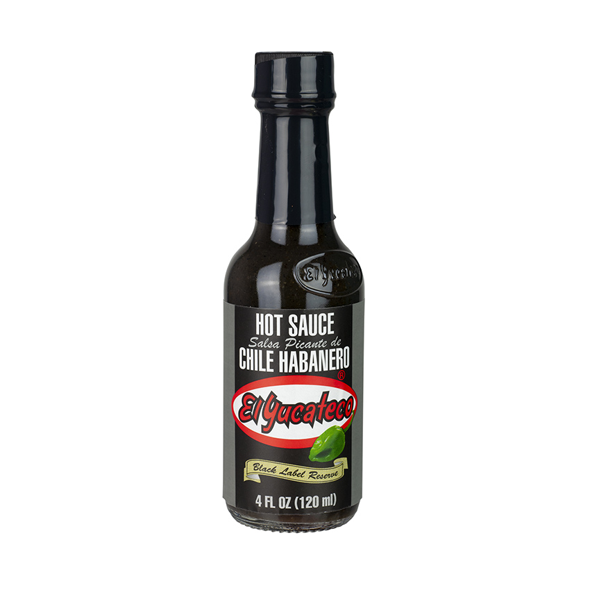 EL YUCATECO Schwarze Habanero Chili Sosse Salsa Picante Negra de Chile Habanero 120ml
