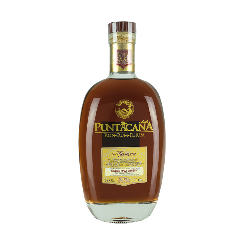 PUNTACANA Club Tesoro - Brauner Rum, 15 Jahre, 700ml, 38% vol.