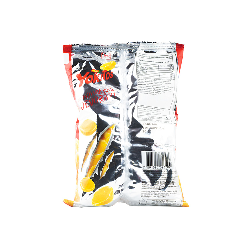 YOKI Yokitos Maissnack mit Schinkengeschmack - Salgad. de Milho Sabor Presunto, 54g
