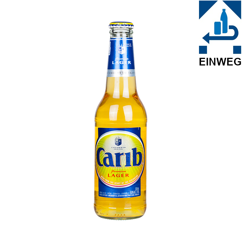 CARIB Bier Premium Caribbean Lager, 330ml, 5% vol --DPG--