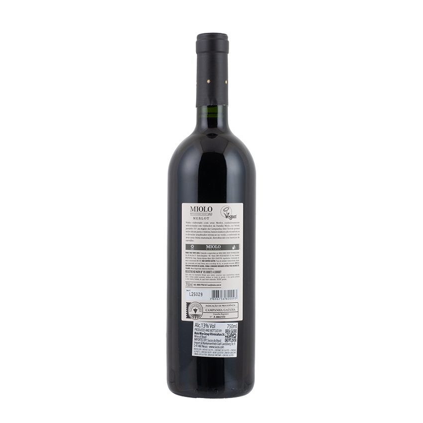 MIOLO Merlot Family Vineyards, brasilianischer Rotwein, 750ml 13% vol