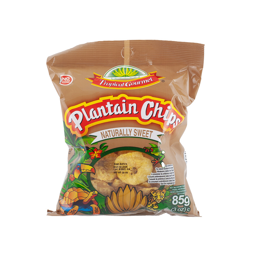 TROPICAL GOURMET Plantain Chips, naturally sweet - Chips de Platanos Maduros (Naturally Sweet), 85g