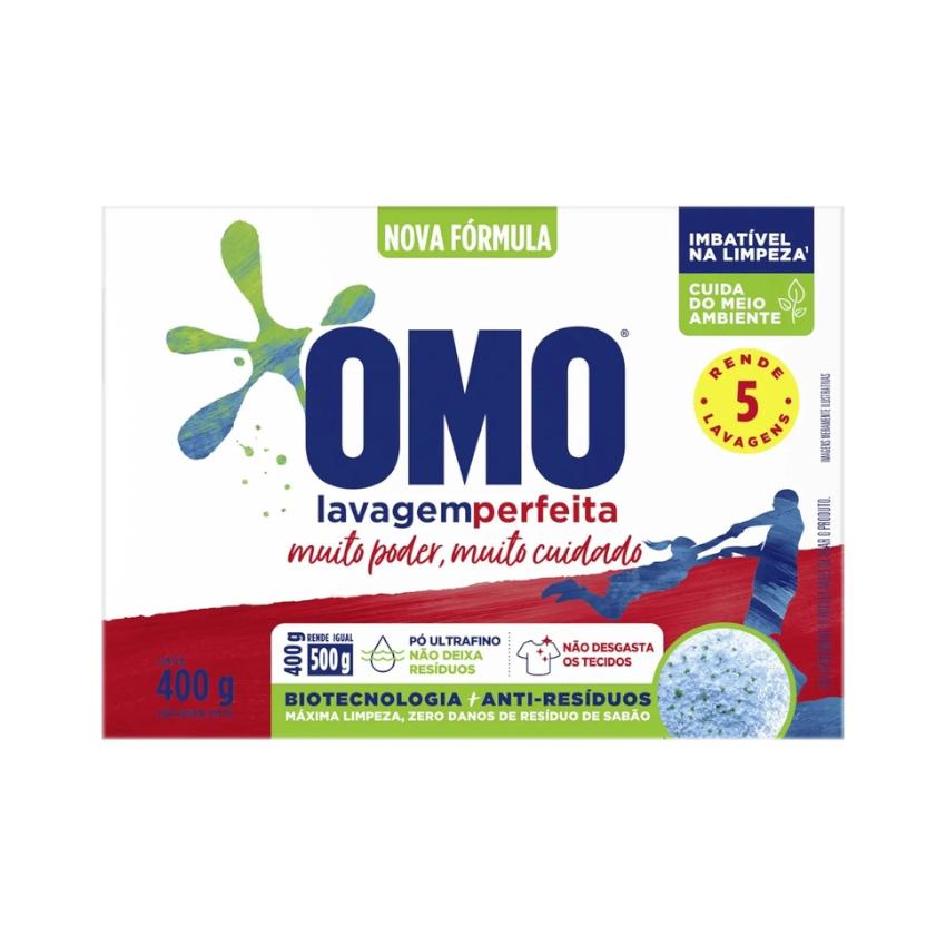 OMO Waschmittel Pulver - Lava Roupas em Pó, 400g