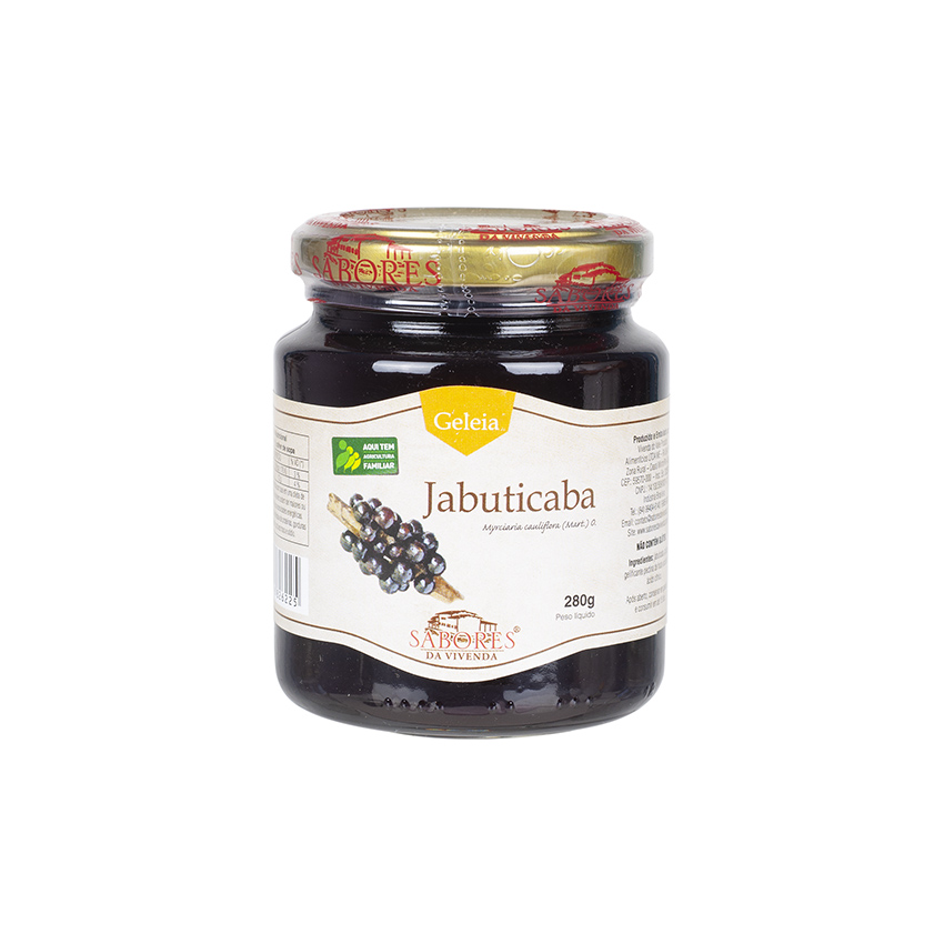SABORES DA VIVENDA Jabuticaba-Gellee - Geleia de Jabuticaba, 280g