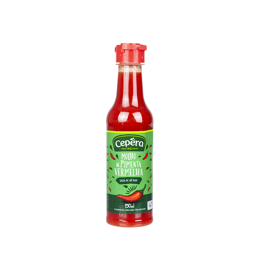 CEPÊRA Chili-Sosse Molho - Pimenta Vermelha, 150ml 