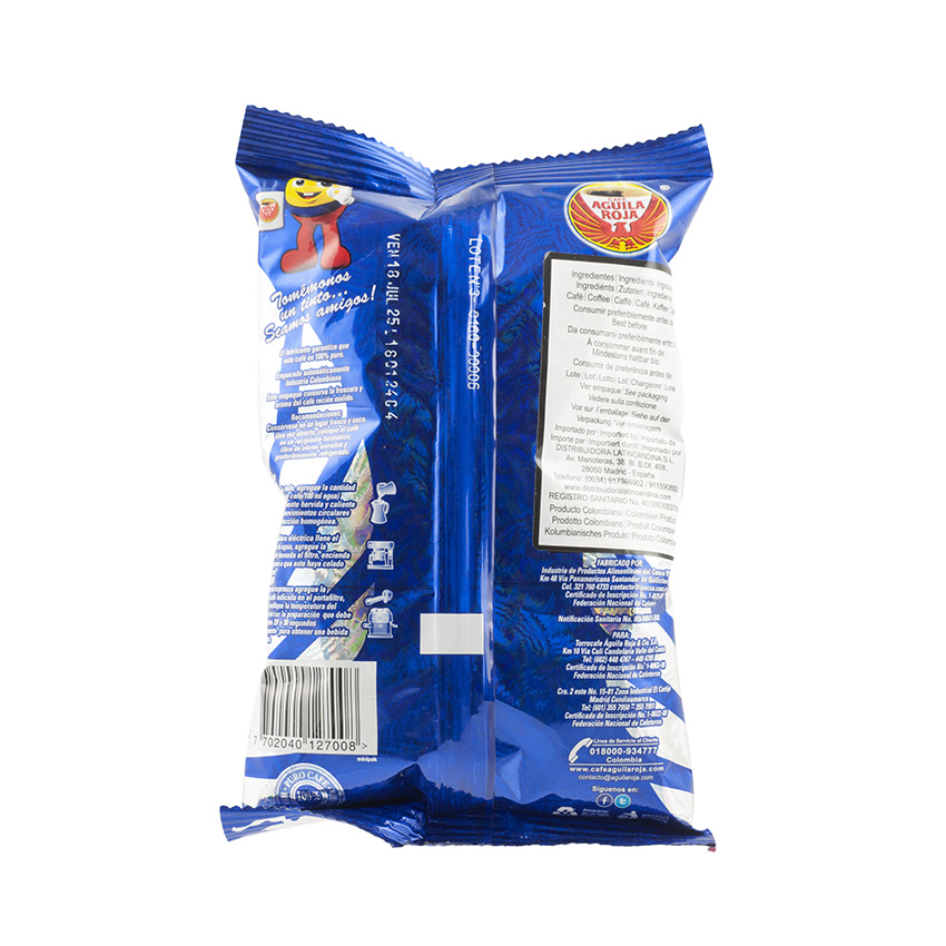 AGUILA ROJA Kaffee - geröstet und gemahlen-, Café Molido, 250g