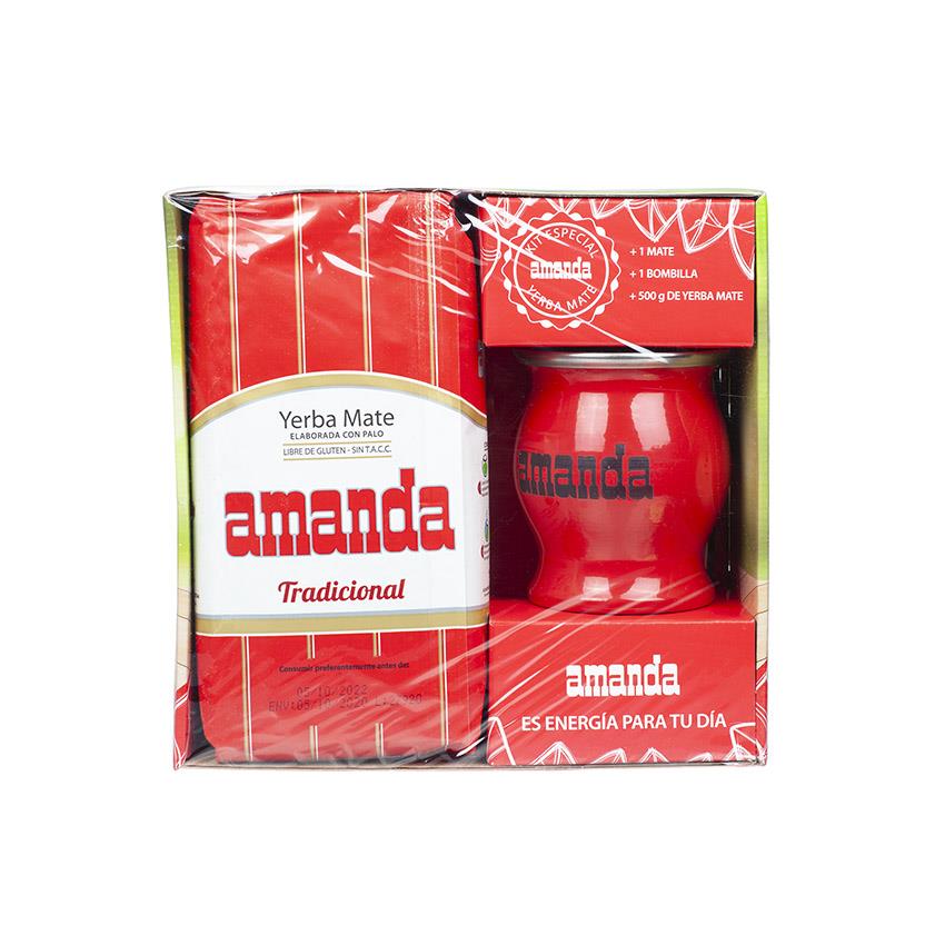 AMANDA Kit Mate-Tee - Kit Yerba Mate 500g 