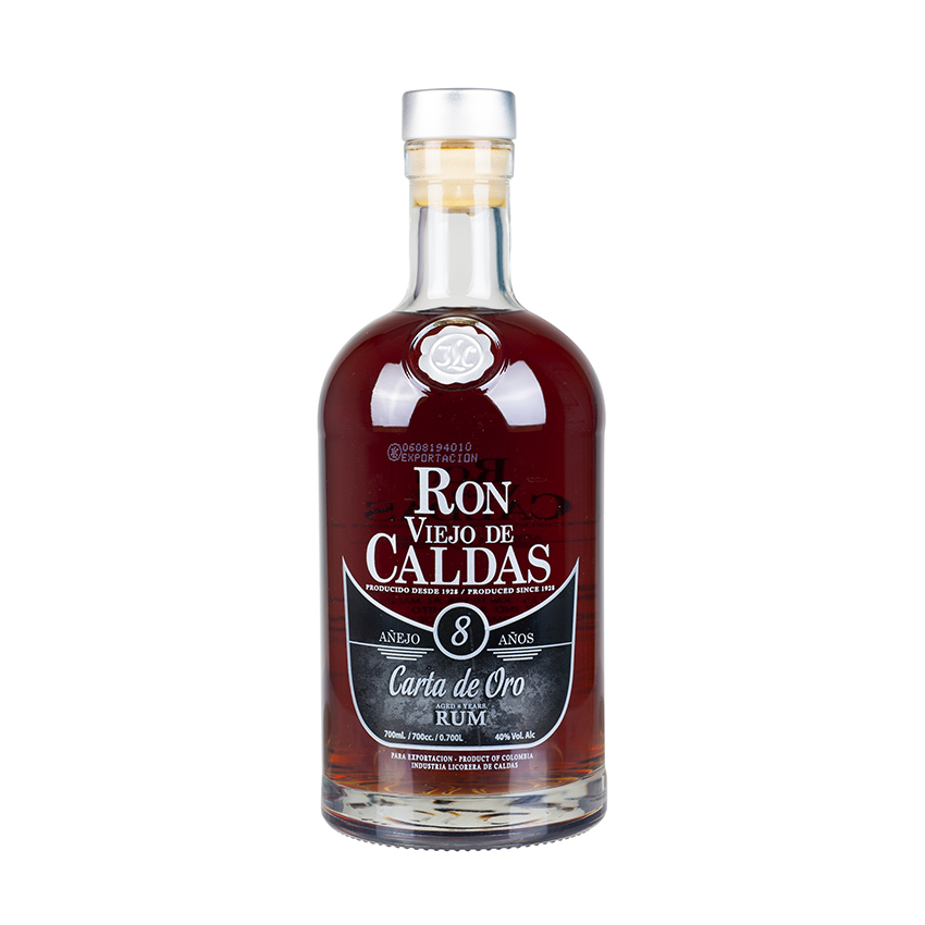 VIEJO DE CALDAS Carta de Oro Rum Añejo 8 Jahre, 700ml, 40%vol