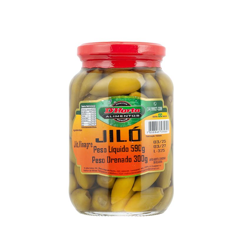 D HORTA Jiló-Gemüse Mini Jiló 590g - Abtropfgewicht 300g