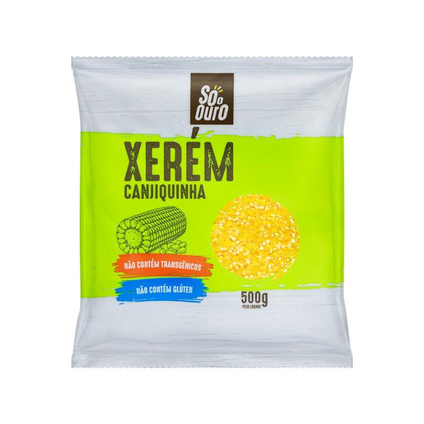 SÓ O OURO Gehackter Gelbmais, GMO-frei - Canjiquinha de Xerem não Transgenica,500g
