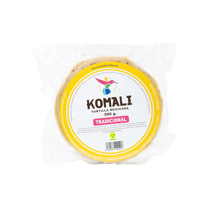 KOMALI Tortilla Mexicana Tradicional, Ø 15cm, 500g