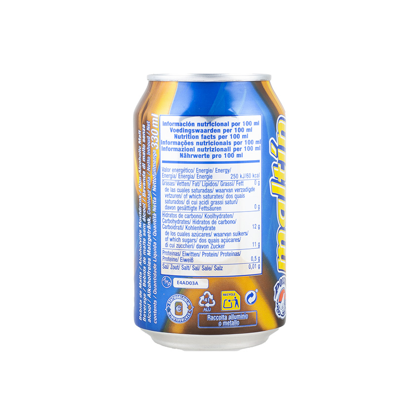 POLAR Malzgetränk Dose - Bebida de Malta, 330ml