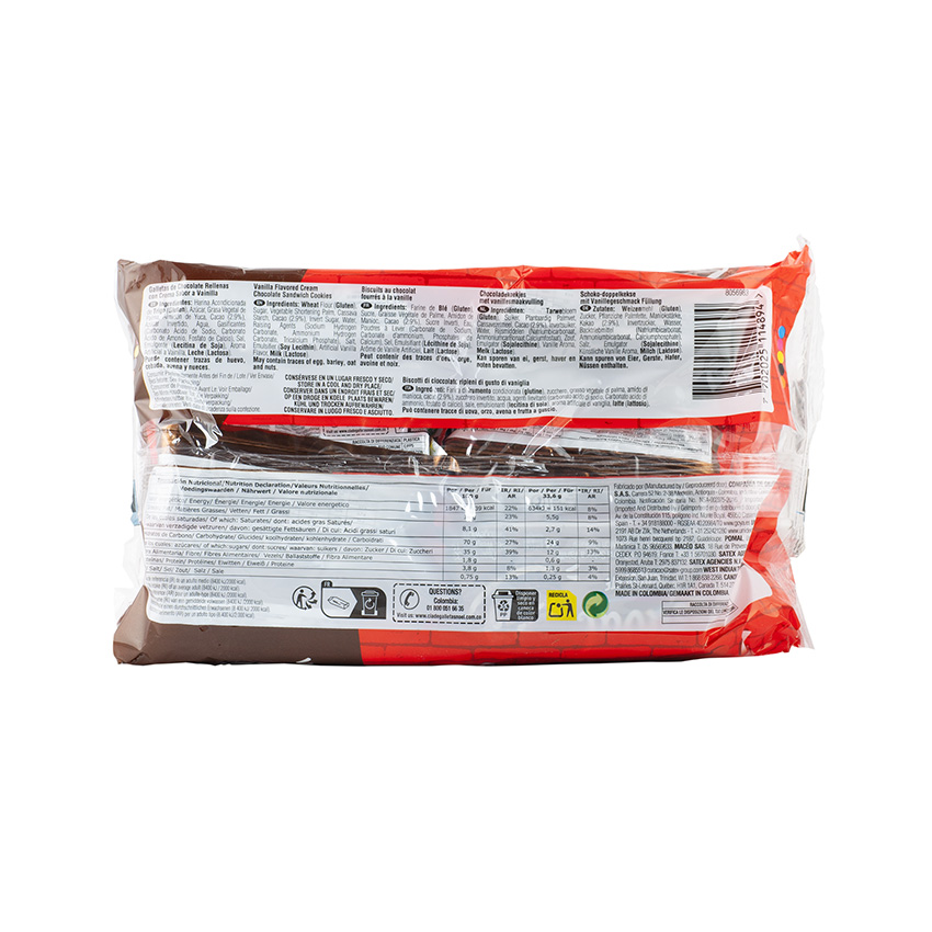 FESTIVAL Chocolate and Vanilla Cream Sandwich Cookies - Galletas Chocolate, 403g
