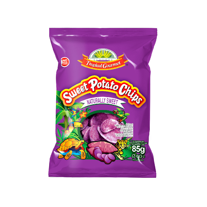 TROPICAL GOURMET Chips de Patata Dulce, 85g
