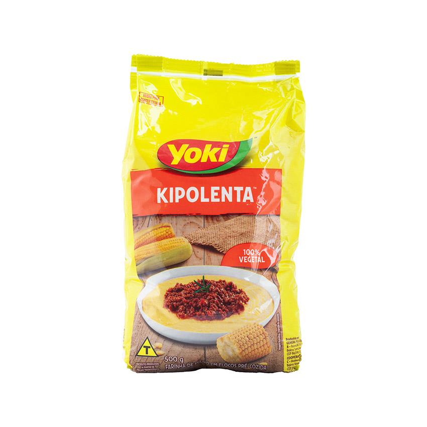 YOKI Kipolenta Vorgekochtes Maismehl - Farinha de Milho em Flocos Pré-Cozida, 500g