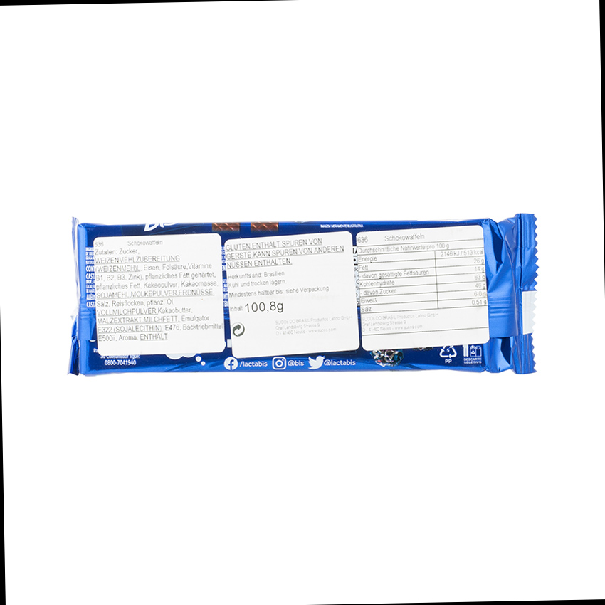 LACTA Bis Original Wafer „Schokolade" - Wafer Sabor Chocolate, 100,8g