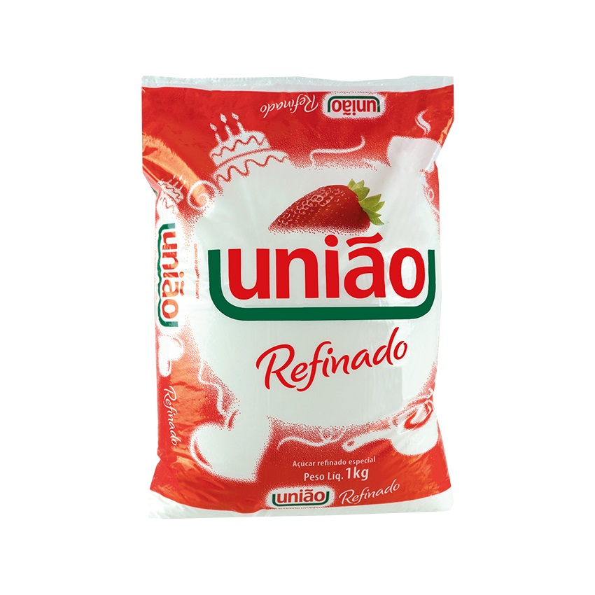 UNIÃO Weißer, Feiner Rohrzucker - Açúcar de Cana Refinado, 1 kg