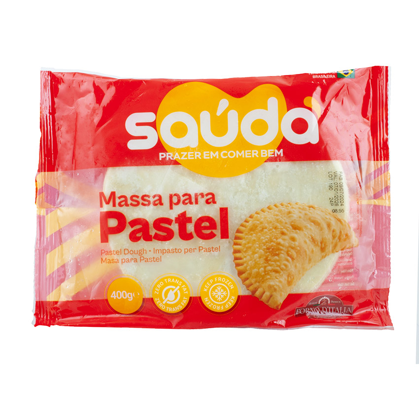 SAÚDA Teig für Pastel - Massa de Pastel de Disco, 400g (Tiefkühlprodukt)