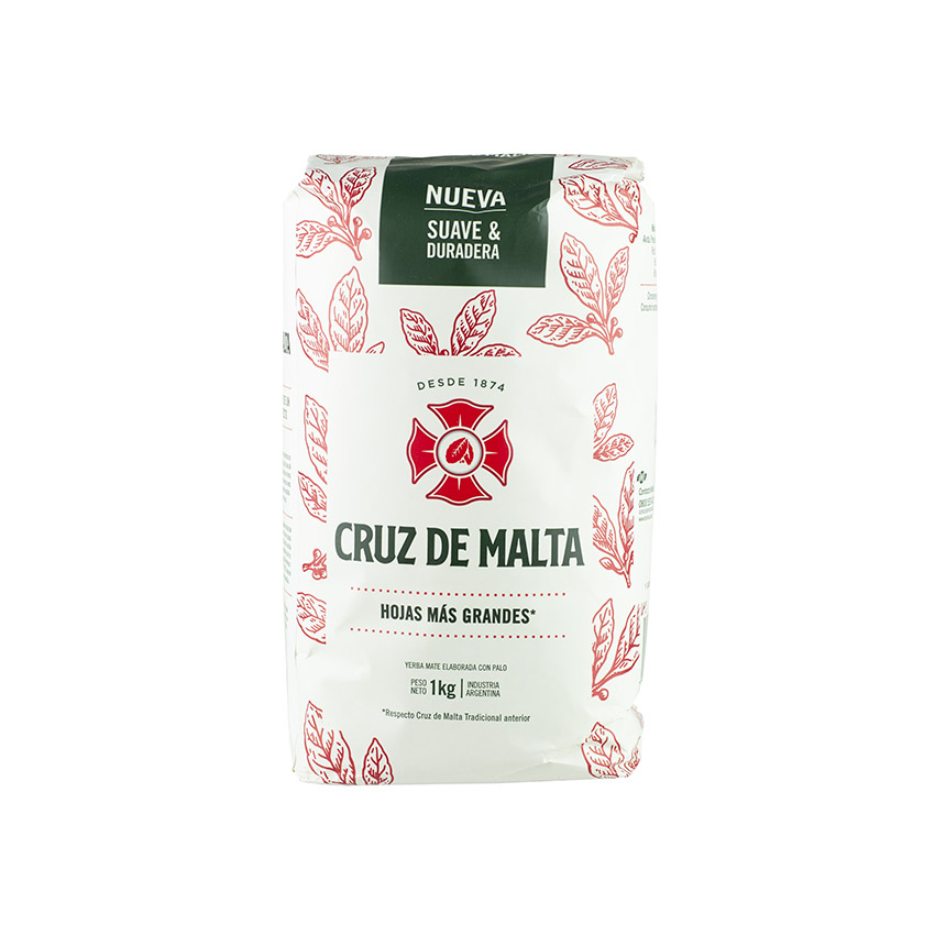 CRUZ DE MALTA Mate- Tee Yerba Mate 1kg 