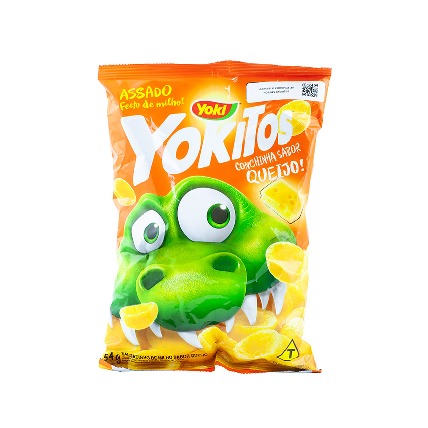 YOKI Yokitos Maissnack mit Käsegeschmack Salgadinho de Milho Sabor Queijo,54g