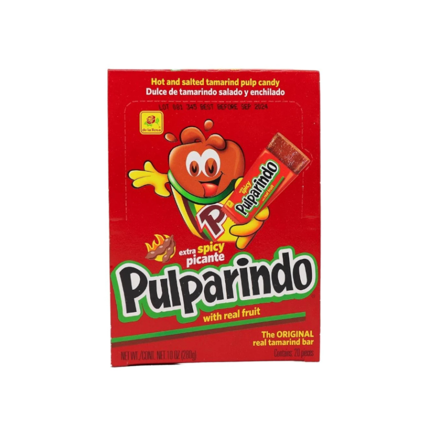 DE LA ROSA Pulparindo XTRA-Picante - Tamarindensüßigkeit - Dulce de Tamarindo, 280g