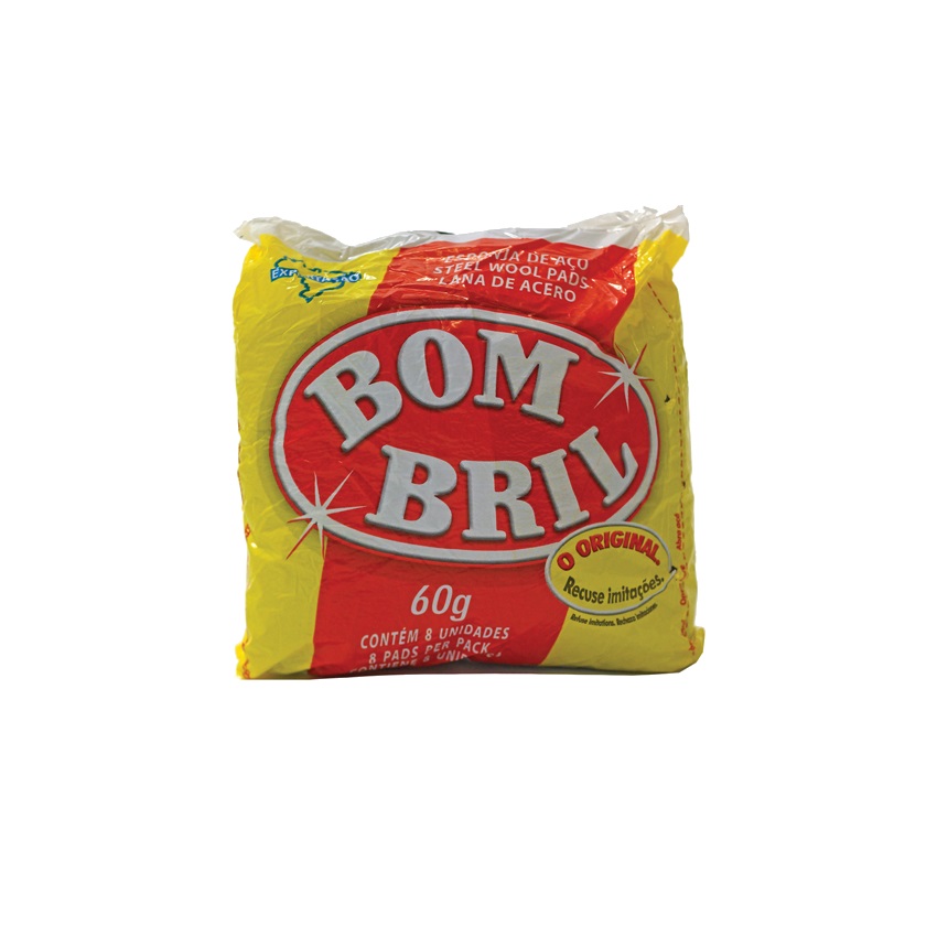 BOM BRIL Esponja de Lana de Acero - Esponja de Aço 60g